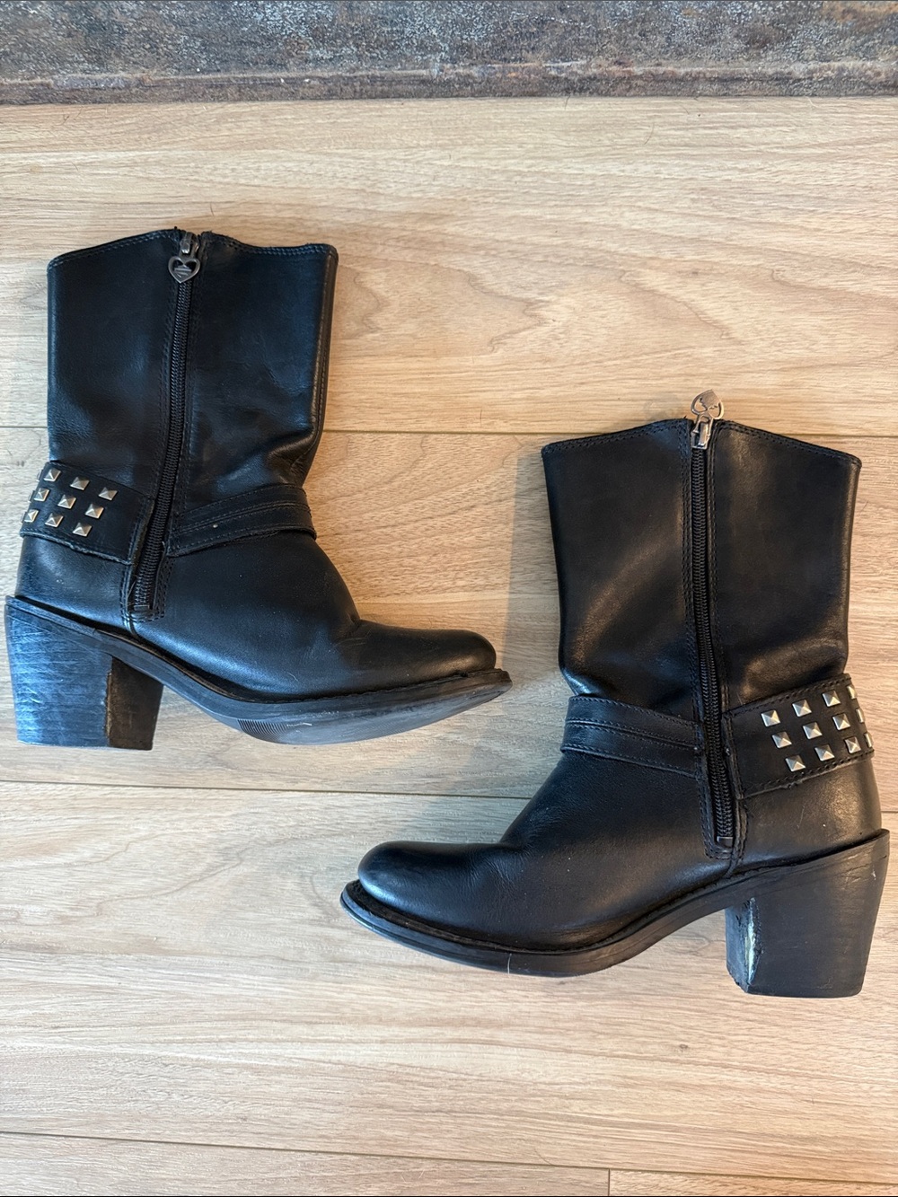 Harley Davidson leather harness boots - Picture 3 of 10